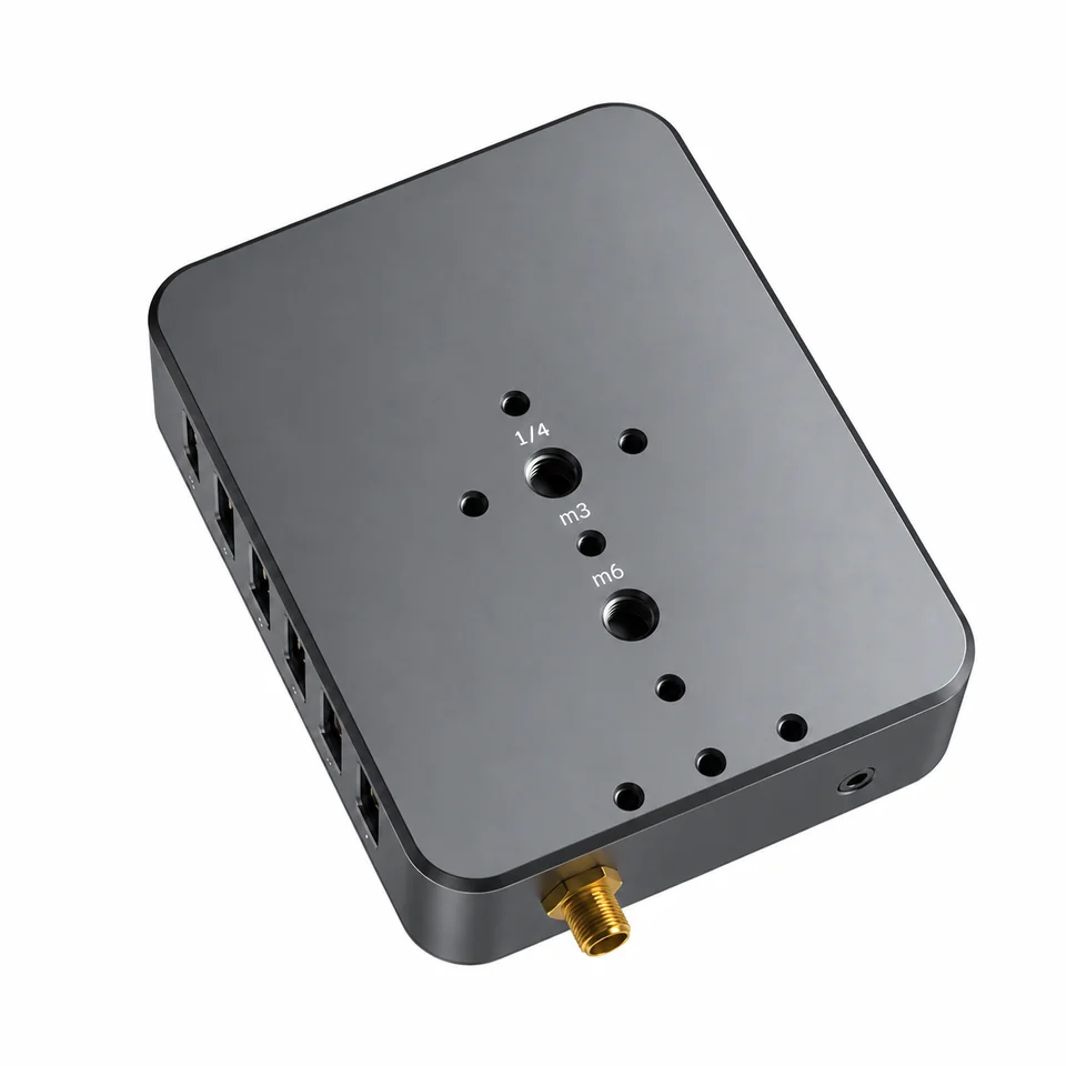 AAHUB 焕新版底部安装面,带 1/4-20、M3 和 M6 螺纹孔